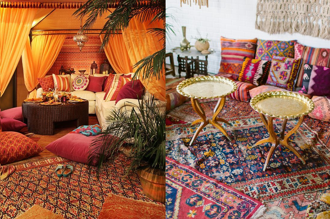 Интерьер в марокканском стиле в доме