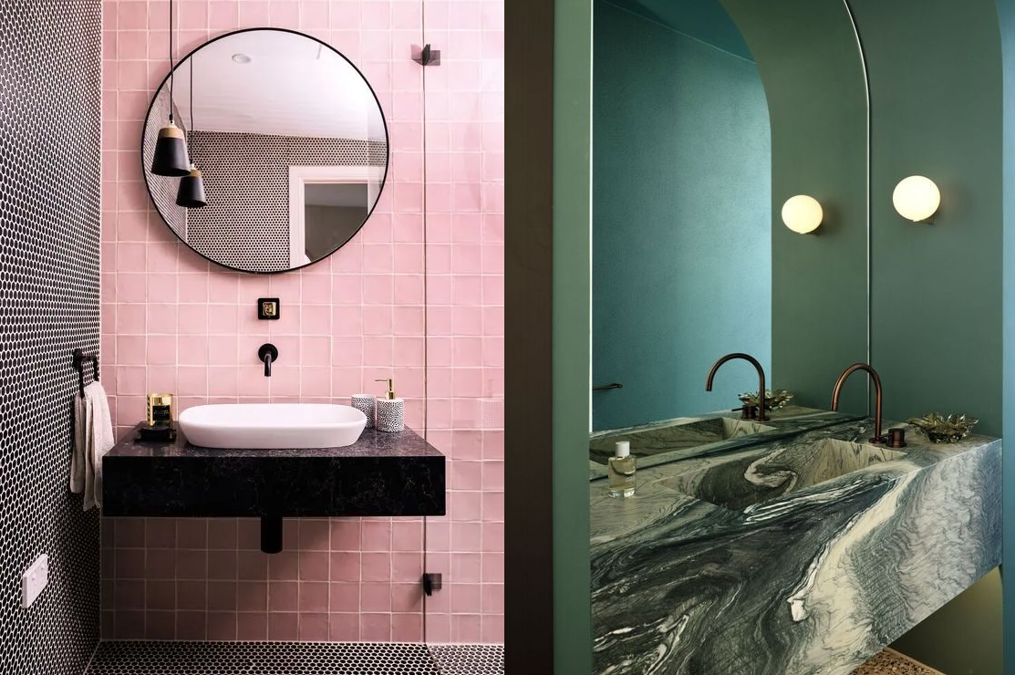 Дизайн ванной комнаты 220х150 с разворотом ванны, серые цвета в мозаике