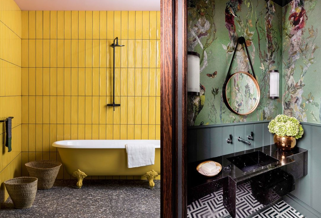 Дизайн неоклассической ванной: 15 лучших стильных фото интерьеров