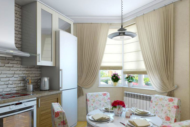 Римские шторы для кухни под разные стили интерьера с красивыми фото
